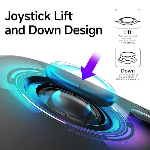 AceGamer 2 Pack Wireless Pocket Controller for Nintendo Switch/Switch 2/Android/iOS/PC/Steamdeck, Joystick Lift and Down Design, Bluetooth Gamepad with 6-axis Gyroscope/Turbo/Vibration/ 1000Hz thumbnail 2