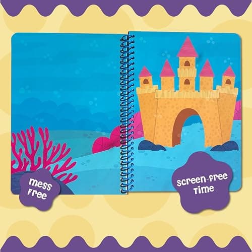 Stick4Ever Jelly Sticker Book - for Kids - Waterproof, Easy to Clean Reusable Sticker Book for Toddlers- Reusable Road Trip Activities for Kids - Stocking Stuffers for Toddlers(Under The Sea) thumbnail 3