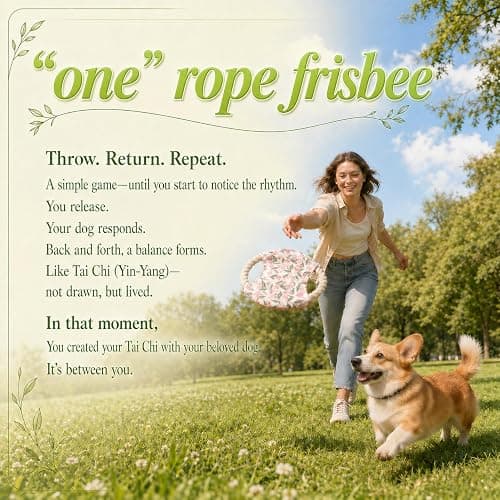 Worlddahe Dog Frisbees Cotton Rope Toys Flying Discs, Teething, Soft Polyester Squeaker Toy for Training,Throwing and Interacting for Anti Boredom & Anxiety, Easy to Clean (Pink) thumbnail 6