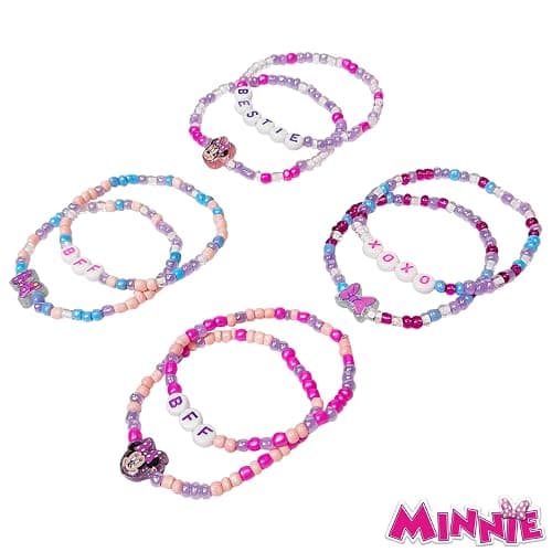 LUV HER Kids Jewelry – 8 Pack Beaded Friendship Bracelets – Lightweight Colorful Fun for Girls Ages 3+ – Gift-Ready BFF Theme thumbnail 4