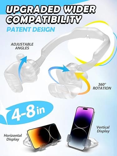 Easter Basket Stuffers Essentials for Teens Girls Boys Kids Adults Cell Phone Stand: UPGRADE Adjustable Thumbs Up Lazy Phone Holder for Desk Cool Gadgets Fun Easter Gifts for Adults Men Women Teenage thumbnail 3