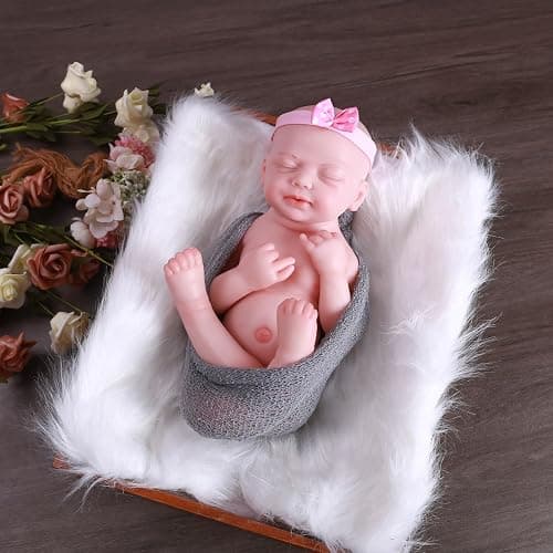 SERENDOLL 18.5 inch Realistic Full Silicone Baby Doll Can Drink Water, Lifelike Reborn Baby Dolls, Toy, and Collectible Bald Boy (Drinkable Boy) thumbnail 5
