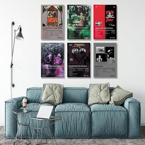LunarWhisper Suicid Poster boys Music Album Cover Signed Limited Print Canvas Posters Set of 6 for Living Room Bedroom Decoration Fans Pictures Gift Unframed12x18inch, style-4 thumbnail 3