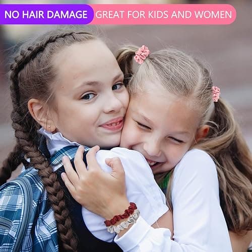 KECUCO 30Pcs Small Silk Satin Hair Scrunchies, Hair Ties for Women Girls Hair Accessories Gift (Multicolor A) thumbnail 4