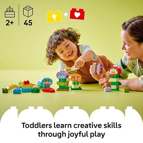 LEGO DUPLO Town Creative Garden & Flowers Building Toy Playset - Preschool Learning and Educational Flower Toy for Toddlers, Boys and Girls, Ages 2+ - Baby Gift Idea - 10444 thumbnail 2