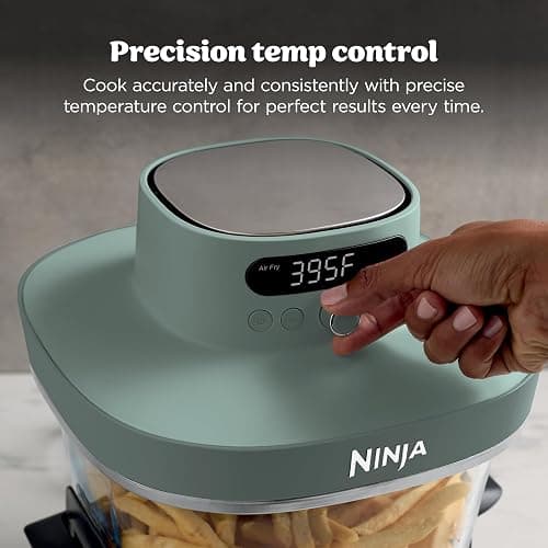 Ninja Crispi Pro 6-in-1 Glass Air Fryer | 450°F, Nontoxic, 6qt & 2.5qt Containers & Lids | Microwave, Freezer, Dishwasher Safe | Max Crisp, Air Fry, Bake, Roast, Recrisp, Dehydrate | Ash Grey, AS101DG thumbnail 5