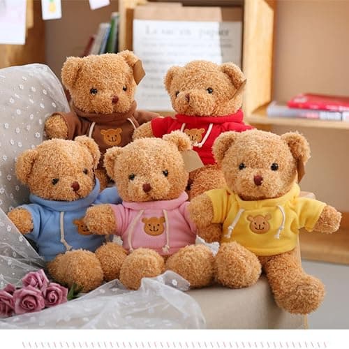 11.8 inches Teddy Bear Stuffed Animals Soft Plush Cute Teddy Bear Doll for Boys Girls (Red) thumbnail 7