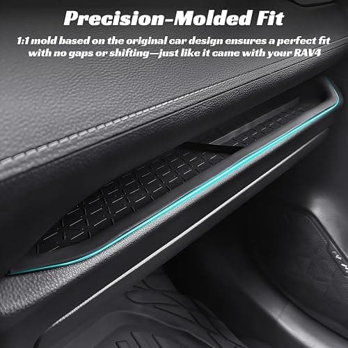 CARFIB Passenger Storage Organizer Mat Fit for Toyota RAV4 2025 2024 2023 2022 2021 2020 2019 Glove Box Organizer Tray Interior Insert Accessories thumbnail 6