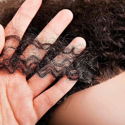 MORRIS 10” Human Hair Training Afro Mannequin Head – Short Curly Hair for Beginners to Practice Braiding, Cutting, Styling – Includes Clamp thumbnail 2