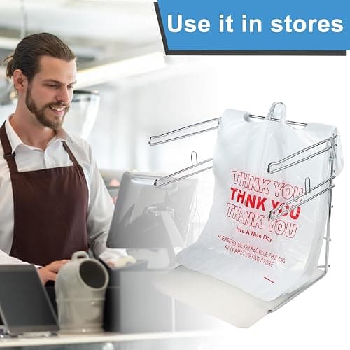 Polmart Plastic Grocery Bag Holder / Rack for Shopping Bags and Plastic Bags (2-Pack) thumbnail 5