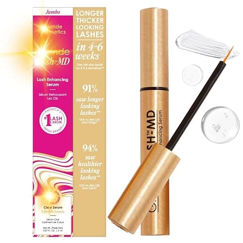 4mL- Lash Enhancing Serum - Peptide & Vitamin Infused Formula for Longer, Thicker, Fuller Looking Lashes, Ophthalmologist Tested, Cruelty-Free (6-month supply) - Image 1
