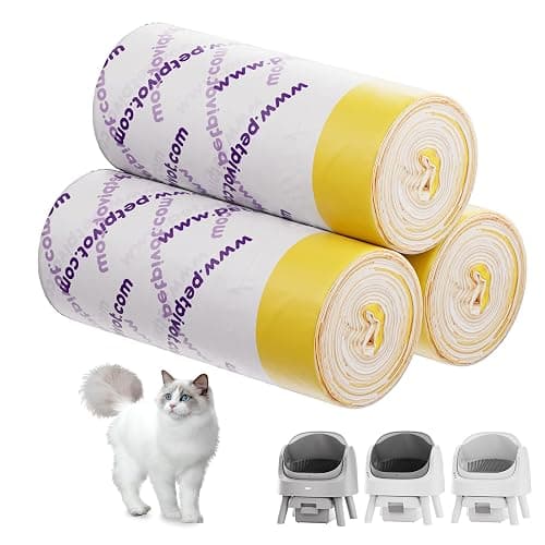 Replacement Cat Litter Liners for Autoscooper 11 Self Cleaning Litter Box and Most Automatic Litter Boxes, 3 Rolls, 60 Count - Image 1