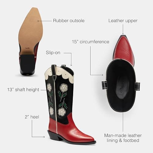 COACH Women's Aria Tall Cowboy Boot thumbnail 3