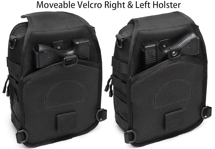 ATBP Small Tactical Holster Sling Backpack Accessories Shoulder Pouch Water Bottle & Radio Holder Crossbody Bag for Men thumbnail 4