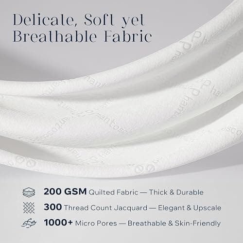 Phantoscope Premium 18x18 Throw Pillow Inserts, Ultra-Soft Air Layer Pillow Inserts Down Alternative Decorative Throw Pillows for Couch, Bedroom, Square Cushion Sham Stuffer, Pack of 1 thumbnail 2