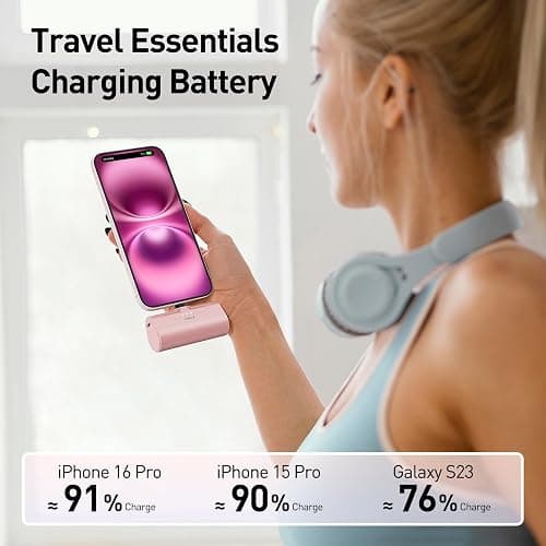 iWALK Portable Charger for iPhone 17/16/15 USB-C Small Power Bank 20W 4,500mAh Fast Charging Battery Pack Compatible with iPhone 15/16/17 Plus/17 Pro/17 Pro Max, Samsung Galaxy S25/S24/S23 Android thumbnail 5