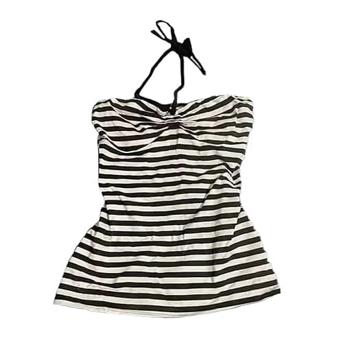 Striped Tank Top Y2k 2000s Leopard Emo Grunge Mcbling Spaghetti Strap Tops Teen Girls Women Cheetah Cami - Image 1