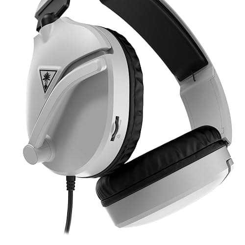 Turtle Beach Recon 70 Wired Multiplatform Gaming Headset for PS5, PC, Xbox | PlayStation, PS4, Xbox Series X|S, Xbox One, Mobile, Flip-to-Mute Mic, 40mm Speakers, Lightweight, Soft Earpads, White thumbnail 5