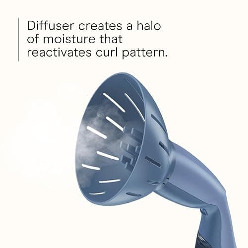 Infiniti PRO by CONAIR Steam Therapy Hair Steamer, Portable Styling Tool with 7-Inch Diffuser Attachment, 30-Second Heat-Up, Penetrating Steam for Detangling, Reshaping, and Volumizing Curls, Blue thumbnail 4