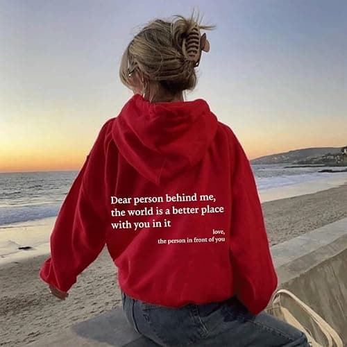 You are Enough Hoodie, Dear Person Behind Me Hoodie, You are Enough Graphic Sweatshirt Hoodies Women thumbnail 4