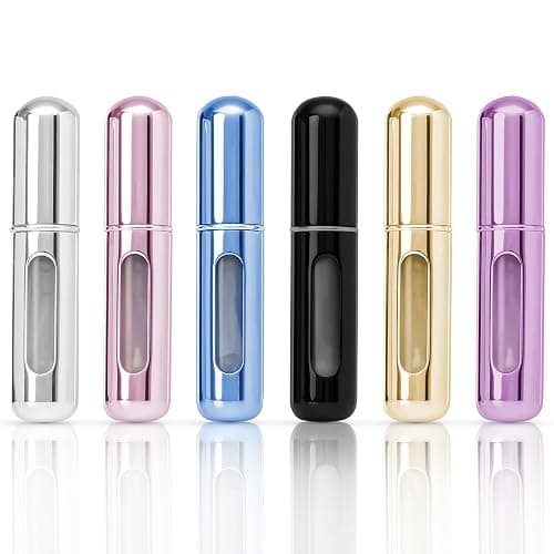 Perfume Travel Spray Bottle, 6 Pcs 5ml Travel Perfume Refillable Bottle, Portable Size Mini Perfume Atomizer Bottles for Traveling, Outgoing - Image 1
