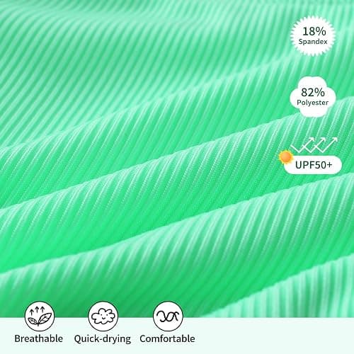 YOUNGER TREE Toddler Baby Girls Swimsuit Two Piece Solid Color Stripe Swimwear Summer Beach Bikini Bathing Suit thumbnail 5