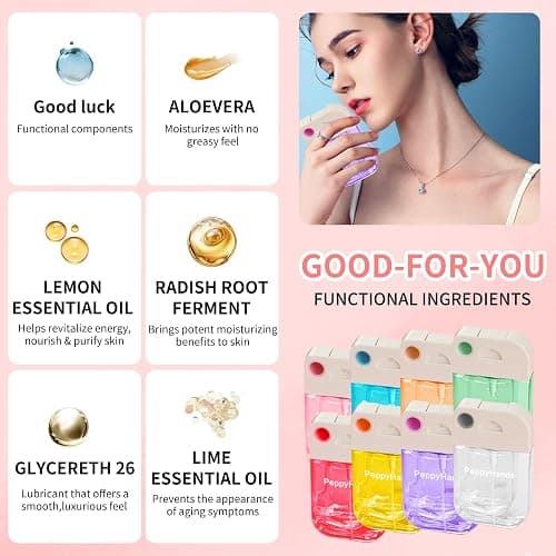 PeppyHands 4Pcs Hydrating Hand Sanitizer Spray, 4 Scents, 5.2 FL. OZ. Portable Sanitizer Spray for Travel Size, 500-Sprays Each Multi-Flavor, Refillable Plastic Travel. (Tea, Citrus, Aloe Vera, Mint) thumbnail 2