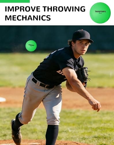Tarutaru Weighted Balls for Baseball & Softball [9 Pack, 16 oz] Practice Heavy Ball for Hitting, Batting & Pitching Training, Improve Power and Mechanics, 2.85inch thumbnail 7