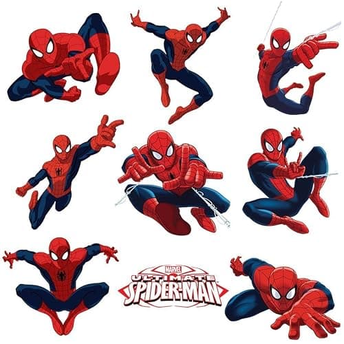 Spiderman Sticker Pack for Kids Room Wall Decor | Peel and Stick Wall Decal for Ultimate Spider-man Party Decoration by Dekosh - Image 1