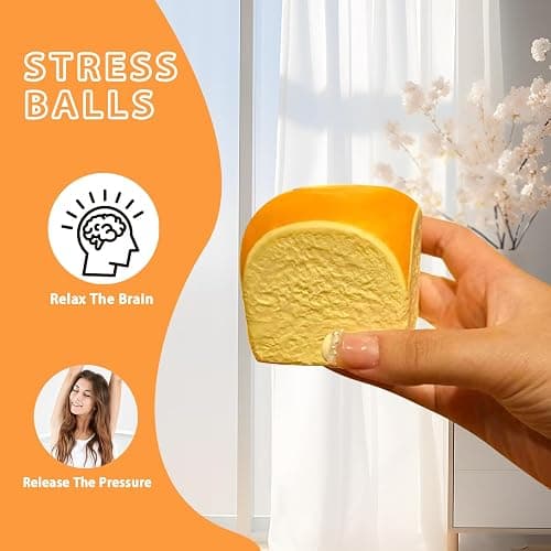 Slow Rising Squishy，Taba Squishy, Stress Balls，Stress Relief & Fidget Toys for ADHD，Party Favor Gift (2pcs Hawaiian Rolls) thumbnail 3