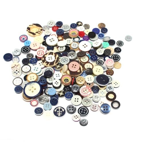 Trimming Shop Round Resin Buttons 2 & 4 Holes Assorted Mixed Colours and Sizes For Sewing Craft, Children’s Handmade Decoration, DIY Project, 50g, Mixed Abstract thumbnail 3