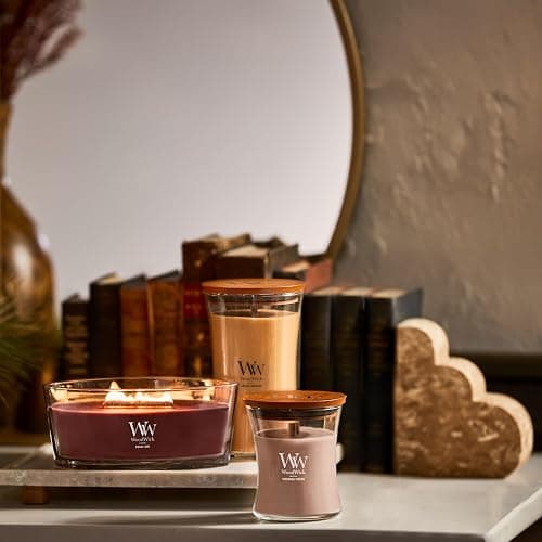 WoodWick Patchouli Crème Gifts for Women and Men, 9.7 oz Medium Hourglass Candle with Crackling Wick thumbnail 7