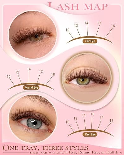 Natural Brown Lash Clusters Kit Wispy Eyelashes Clusters Kit C Curl Cluster Eyelash Extensions 10-16mm Cluster Lashes DIY Eyelash Clusters Waterproof Individual Lashes Extension Kit with Brush thumbnail 7