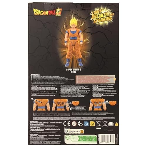 Limit Breaker Series Sparking - Dragon Ball - Super Saiyan 2 Goku, 12" Action Figure thumbnail 7