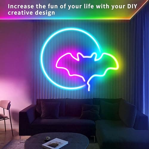 segrass 66ft Waterproof LED Strip Lights with Remote,Color Changing Music Sync App Control LED Lights for Bedroom, Living Room, Dorms, Room Décor thumbnail 3