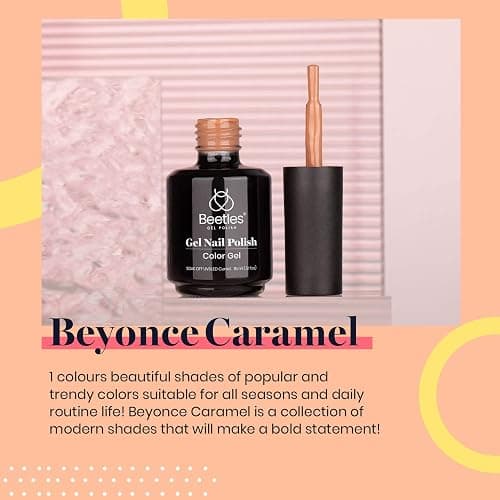 Beetles Brown Gel Nail Polish, 1Pcs 15ml Brown Winter Color Gel Polish Soak Off Nail Art Manicure Salon DIY Uv Lamp Nail Design Decoration at Home thumbnail 2