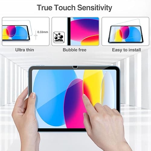 ProCase 2 Pack Screen Protector for iPad A16 2025 11th/10th 2022 Generation (11-inch/10.9), Tempered Glass Film Guard -Clear thumbnail 3