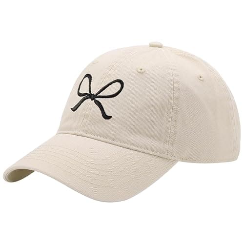 Trendy Bow-Tie Baseball Cap for Women and Men Trucker Hats Y2k Adjustable Fashion Sun Hat with Visor for Hiking & Travel - Image 1