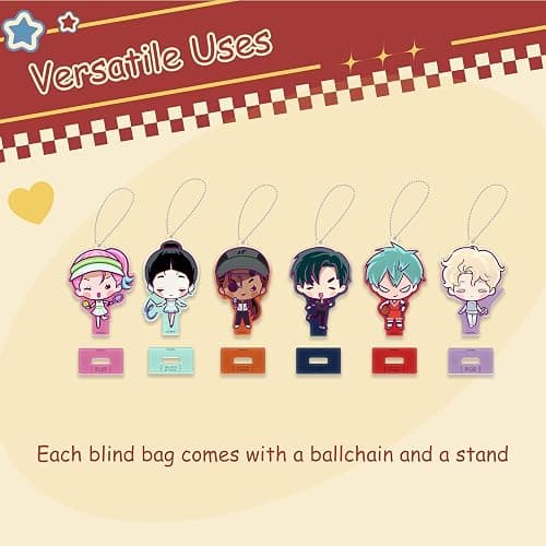 YJacuing Alien Stage Sport Series Blind Box Figure Keychain | Official, ALNST, 3rd Anniversary Merch, Acrylic, Anime Stand, Bag Charm thumbnail 3
