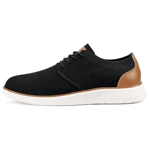 VILOCY Men's Fashion Dress Sneakers Casual Walking Shoes Business Oxfords Comfortable Breathable Lightweight Tennis thumbnail 2