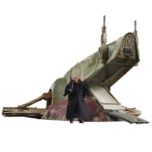 STAR WARS The Vintage Collection Boba Fett’s Starship Toy 3.75-Inch-Scale The Book of Boba Fett Vehicle, Toys for Kids Ages 4 and Up - Image 1