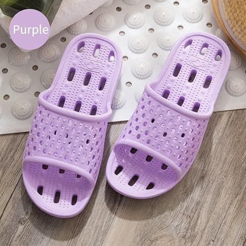 Xomiboe Shower Shoes Quick Drying Non-Slip Comfortable Men Women House Slippers - 6-7 Women/5-5.5 Men - Black thumbnail 7