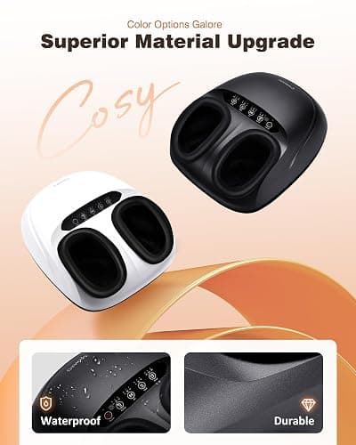 Shiatsu Foot Massager with Heat, Deep Kneading Foot Massager Machine with Remote, Compression, Multi-Massage Modes, Auto-Off Timers, for Plantar Fasciitis, Neuropathy Pain, Relax for Home or Office thumbnail 8