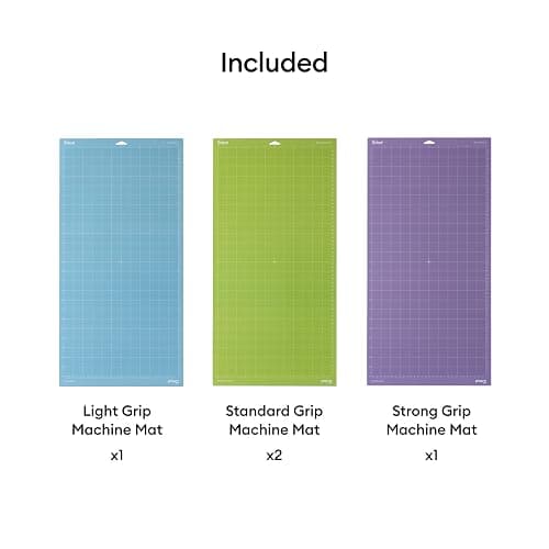 Cricut Cutting Mat Variety Pack (4 Count, 12in x 24in) | For Explore & Maker Machines - Includes 2 StandardGrip, 1 LightGrip, 1 StrongGrip thumbnail 3