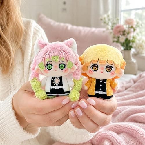 Demon Soft Anime Figure Cute Cotton Plush Doll Slayer Muichiro Decor | Anime Character Themed Collectible Gift for Anime Fans,Tanjiro Ornament,Soft Skin-Friendly Fabric,Tight Embroidery No Peeling thumbnail 5