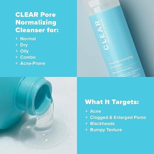 Paula's Choice CLEAR Pore Normalizing Facial Cleanser, Acne Daily Face Wash, Salicylic Acid Face Cleanser for Clogged & Enlarged Pores, Redness, Suitable for Blackhead-Prone Skin Fragrance Free thumbnail 4
