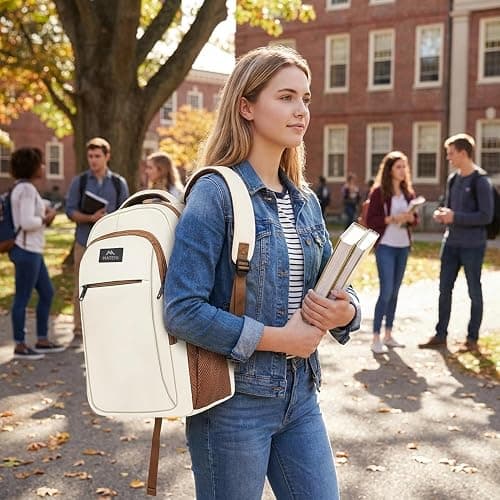 MATEIN 15.6inch Travel Laptop Backpack, Cute Anti Theft Slim Sturdy Laptops Backpack for Teacher, Water Resistant College Computer Bag Gift for Men & Women Nurse thumbnail 2