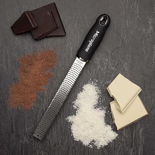 Microplane Premium Classic Series Zester 18/8, Black - Lemon Zester & Cheese Grater & Vegetable Grater - Citrus, Parmesan Cheese, Garlic, Ginger, Nutmeg, Chocolate - Stainless Steel Grater - Black thumbnail 9