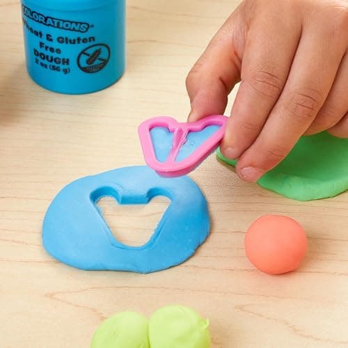 Colorations Wheat & Gluten Free Neon Dough - 6 Colors (2 oz Each) | Non-Toxic, Play Dough, Bulk Set, Sensory Kit, Party Favors, Classroom Pack thumbnail 4