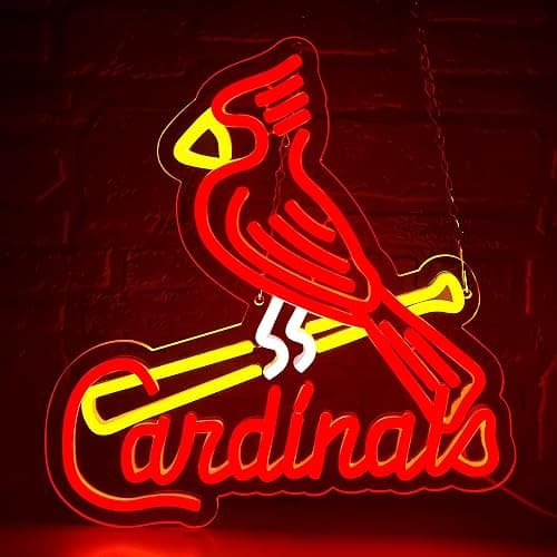 Baseball Neon Sign for Wall Decor Baseball Team Led Neon Sign for Man Cave Bedroom Sport Club Garage Party Bedroom Dorm Birthday Gift for Fans Size 13 * 13.4 In(ZYLD134) - Image 1